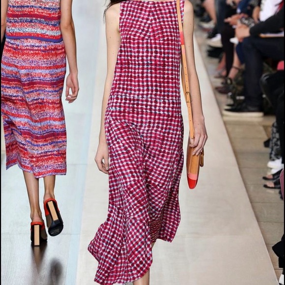 NWT STRAIGHT OFF THE RUNWAY! Tory Burch silk midi dress.Classic Elegant $795 - Picture 5 of 8